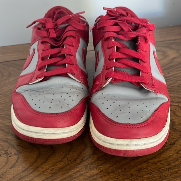 Nike Dunks Low Retro UNLV Red and Gray Athletic Shoes men’s 9 main image 9